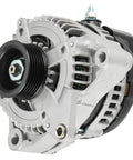 4.7L Alternator Plug And Play Drop In Ready For Toyota 4Runner Sequoia Tundra Pickup 2003 2009 Land Cruiser 2005 2007 Lexus GX470 LX470 2003 2009 Replacement Part 40052366R VND0392 1042103380, front view of grey alternator with black pulley.