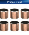 Rock Solid 6 Pack Sleeve Bearing With 10mm Bore And 12mm Outer Diameter for machinery, showcasing six durable oilless bushings.