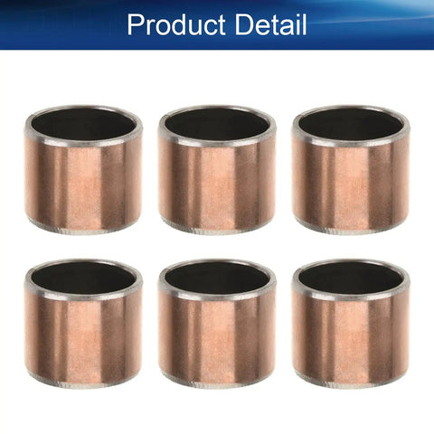 Rock Solid 6 Pack Sleeve Bearing With 10mm Bore And 12mm Outer Diameter for machinery, showcasing six durable oilless bushings.