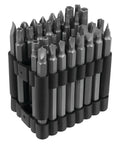 Badass No Nonsense 32 Piece Security Bit Set Packed With Tamper Proof Torx Hex Tri Wing Spanner And Torque Drivers For Drills And Screw Gun Jobs, arranged in holder.