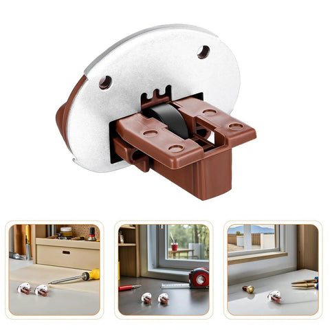 Replacement Drawer Glides Kit With Quick Install And Heavy Duty Support Plastic And Metal Drawer Slides close-up view