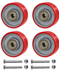 3 Inch Polyurethane Caster Wheels With Cast Iron Core Set Of 4 Beefed Up Industrial Replacement Wheels For Carts Equipment Bases And Workbenches