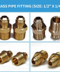 Brass gas pressure regulator with 1/2 in pipe fittings for propane/LPG; lawn and patio use