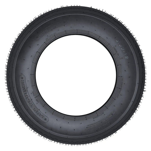 Heavy Duty Trailer Tires For Utility Boat Camper And Hauler Trailers, Sizes 20.5x8.0-10 And 4.80-12, side profile view