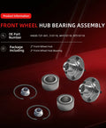 Front Wheel Hub Bearing Assembly Kit Set Of 2 For Honda Accord 2013 To 2017 With OE Numbers 44600-T2F-A01 510118 WH510118 NT510118 Premium Replacement Durable Corrosion Resistant Great Value