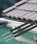 10 Pack 7 Inch Gutter Screws And Plastic Ferrules For Sagging Gutter Repair No Fuss Easy Install Rust Resistant Weatherproof Kit Includes Screwdriver For Long Lasting Performance In All Weather Conditions. Gutter screws and drill near roof gutter.