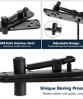 Hidden Door Pivot Hinge For Secret Bookcase Doors Heavy Duty 570 Lbs Load Bearing In 304 Stainless Steel Swinging 360 Degree Rotation Hidden Door Hardware For Premium Concealed Doors