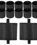 Plastic Tape Dispenser Core Replacement Inserts Pack Of 12 For Desktop Tape Machines Wear Resistant Wheel Core Accessories For Office And Stationery Supplies Durable Universal Fit For Most Desk Tape Dispensers Pro Grade Great For Home Office black plastic inserts, front view
