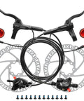 High Performance Hydraulic Disc Brake Set For E Bikes With Dual Piston Action Pre Bled Mineral Oil 160 180 203mm Rotors