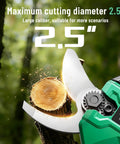 Powerful 2.5 Inch Cutting Capacity Cordless Pruning Shears With Brushless Motor Dual 2Ah Batteries SK7 Blade And LCD Display