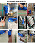 Heavy Duty Electric Strapping Machine With Automatic Tension, Welding And Cutting Functions For 9-16mm PP Pet Straps in use