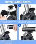 Installation steps for Center Fork Mount Bike Headlight Holder For Cycling Rotatable Steel And Plastic Bracket