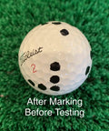 Golf Ball Marking Template For RPT MLM2PRO Launch Monitor Precision Alignment Marks on golf ball with black dots