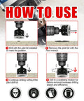Instruction guide for 4 Inch Diamond Hole Saw Kit With Pilot Drill Bit, Serrated Brazed Diamond Core Drill Bits For Ceramic Tile Porcelain Glass Stone Granite Marble, Guiding Bit Included, Built To Last And Rust Resistant
