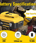 Two Pack 3600mAh 20V NiMH Battery And DC9310 Charger Kit For Dewalt 20V Tools That Keeps Your Gear Charged Up Compatible With DC9096 DC9