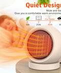 Compact PTC Ceramic Space Heater Portable Electric Desk Heater For Home Office Bedroom Fast Heat In Just 3 Seconds