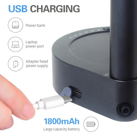 USB charging port of Portable Desktop Water Bottle Dispenser With 7 Level Pumping USB Charge Electric Jug Pump For 5 Gallon And Universal Bottles