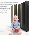 Rock Solid Electronic Home Safe With Alarm For Wall Or Cabinet Anti Theft Steel Construction Medium 25 Cm Gold Finish