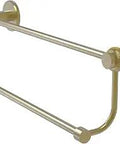 Mercury Collection 36 Inch Double Twist Towel Bar In Satin Brass Finish, wall-mounted, modern bathroom hardware, durable brass construction