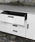 Peel And Stick Finger Pull Handles For Kitchen Drawers Zero Drill Installation Hassle Free Screwless Cabinet Knobs on white drawer