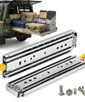 Beefy 500 Lb Drawer Slides With Lock Side Mount Runners 76mm Wide Heavy Duty Steel Tracks Perfect For Tool Chests Generator Trays And Truck Bed Storage Sturdy 1 Pair, locking side-mount drawer slides for truck bed storage