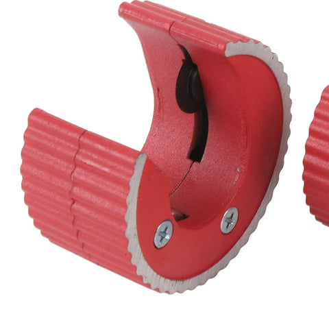 Close-up of Pro Grade Automatic Copper Pipe Cutter For Half Inch Three Quarter Inch And One Inch Tubing with durable metal construction.