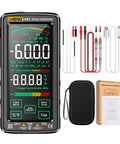 All In One Digital Multimeter With NCV Tester 6000 Counts Large VA Reverse Display Data Hold Handy Ammeter Readouts Rechargeable Universal Meter For DIYers And Pros with accessories