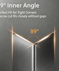 Aluminum L Shaped Wall Corner Guard With 89 Degree Tight Fit And Rounded Edge, Heavy Duty Adhesive, Rust And Scratch Resistant