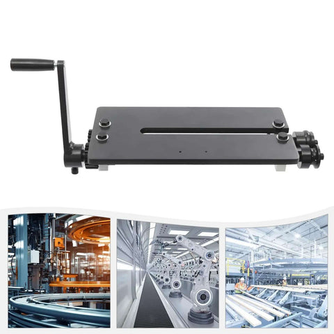 12 Inch Gear Drive Bead Roller Kit With 6 Changeable Dies For Sheet Metal Beading showing manual crank and wide throat