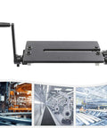 Manual Bead Roller Kit 12 Inch With 6 Dies Set For Metal Sheets with manual crank shown in workshop setting