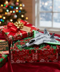 Dope Remote Control Jet Plane With Extra 3 Batteries, LED Lights, Easy To Fly displayed in Christmas setting