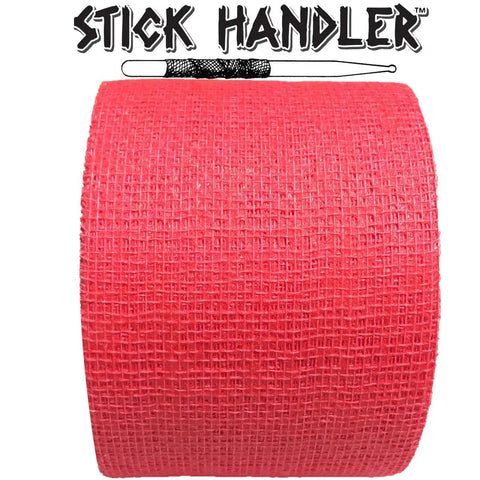 Premium Anti Slip Cotton Gauze Drumstick Grip Tape Pro Four Pack Red for Musicians displaying red cotton tape roll.