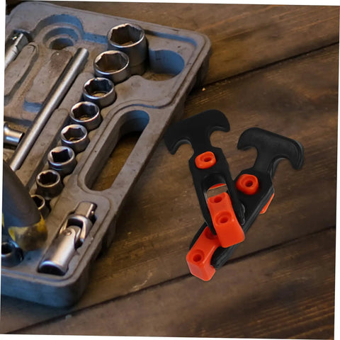 Heavy Duty Hood Latch Kit for Cars and Tool Boxes, T Handle Hasp with Rubber Material near socket tool set