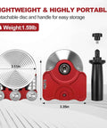 Sheet Metal Bender One Station Disc Roller Hand Tool For Straight And Curved Bends Detachable Disc Design dimensions