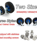Premium Heavy Duty Fixed Caster Wheels With Thick Rubber Tires Eight Inch And Ten Inch Industrial Rollers displayed with different styles.