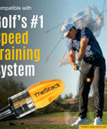 Golf's #1 speed training system with TheStack, compatible with Radar Golf Launch Monitor And Swing Analyzer for swing speed data.