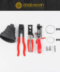 Universal Pneumatic CV Joint Boot Tool Expander Rod Spreader Kit With 3 Piece Clamp Pliers for CV Boot Installation