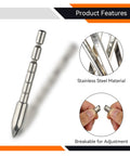 Stainless Steel Archery Field Points With BreakOff Tips For 4 2mm Shafts GlueIn Insert 60 120 Grain Range In 10 Grain Increments