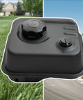 Gas Fuel Tank Kit For Predator 212cc 6.5HP Hemi 60363 Engines And GX Clones on grass and go-kart track background