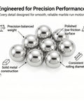 Replacement Steel Balls For Marble Runs And Gravity Rails For STEM Coaster Kits With Smooth Rolling Upgrade And Spare Parts