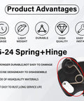 Gas Door Hinge Kit With Aluminum Spring Pin For 2015 2024 F150 Permanent Fuel Door Repair Fix No More Loose Gas Cap Rust Proof