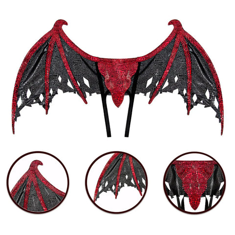 Gold Dragon Wing Cosplay Prop For Stage Performances Lightweight Polyester Costume Accessory For Halloween Parties And Rehearsals