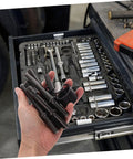 Ultimate Air Rivet Tool Kit And Chisel Hammer Set For Pros Who Need Heavy Duty Pneumatic Riveting Punches Power Tools To Nail Any Job Fast, black steel punches in hand