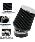 Upgraded Mini Bike Air Filter Adapter Kit For Predator 212cc And Coleman CT200U Go Kart Engines filter with clamps and rubber base