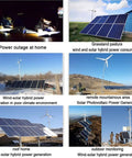 8000W Vertical Axis Wind Turbine Generator With Hybrid Charge Controller in diverse environments for off grid power solutions