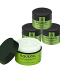 Nasal Moisturizer Gel With Eucalyptus Breathe Easy Pack Of 4 For 12 Hour Nasal Dryness Relief, water-based nose gel jars with lid open