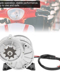 350W 12V DC Brushed Motor With 9T Gear Reduction For DIY Electric Bicycle And Scooter, 3000 RPM High Speed, front view