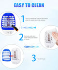 Cleaning steps for Plug In Indoor Bug Zapper With LED Light For Home Use, 360 Degree Mosquito And Fruit Fly Killer