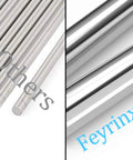 8mm by 700mm Linear Motion Rods Set of 2 Heavy Duty High Hardness Steel Shafts With Chrome Plating 55 60 HRC For CNC Machines And 3D Printers Corrosion Resistant Precision Upgrade, close-up