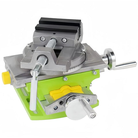 Cross Slide Drill Press Vise With 2 Way X Y Travel Benchtop Clamp Portable Table Drill Press Vise 90 Degree Rotary Table And Integrated Angle Scale